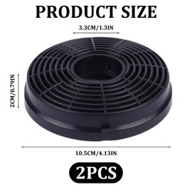 Carbon Filter Extractor Fan,2PCS Cooker Hood Filters,Charcoal Filters for Cooker Hood,Compatible with Respekta Lamona Hja2480 Hja2908 Lam2401,for All Range Hood Models to Purify the Air