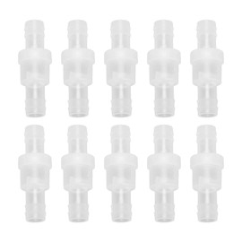 10 Uds Válvula de Retención Unidireccional Válvula de Retención de Manguera de Plástico Válvula de Retención de Diafragma Válvula de Retención para la Industria Química (12mm translucent)