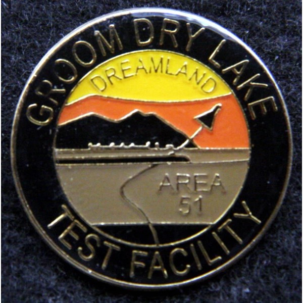 GROOM LAKE AREA 51 LAPEL HAT PIN UP INDEPENDENCE DAY