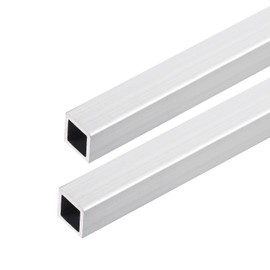 DMiotech Pack of 2 (10 mm x 10 mm x 1 mm) 6063 Aluminium Square Tube 200 mm Length Industrial Metal Tube for Machine Frame Building DIY Projects