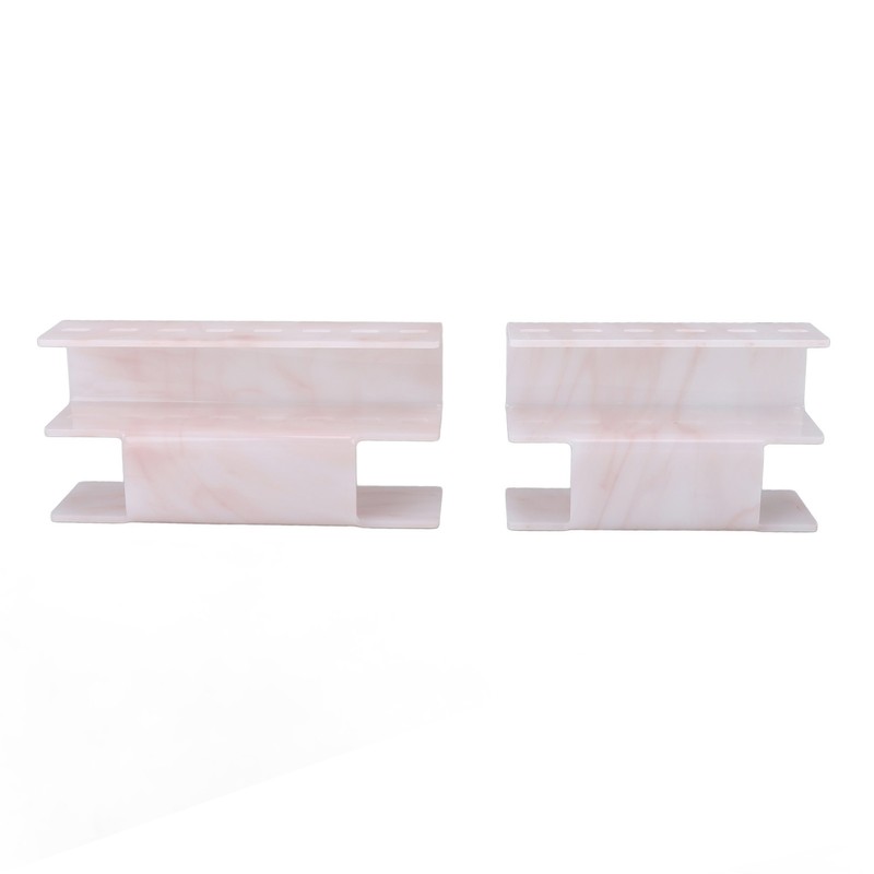 2Pcs Tweezers Organizer Rack 6 Holes and 8 Holes Plastic