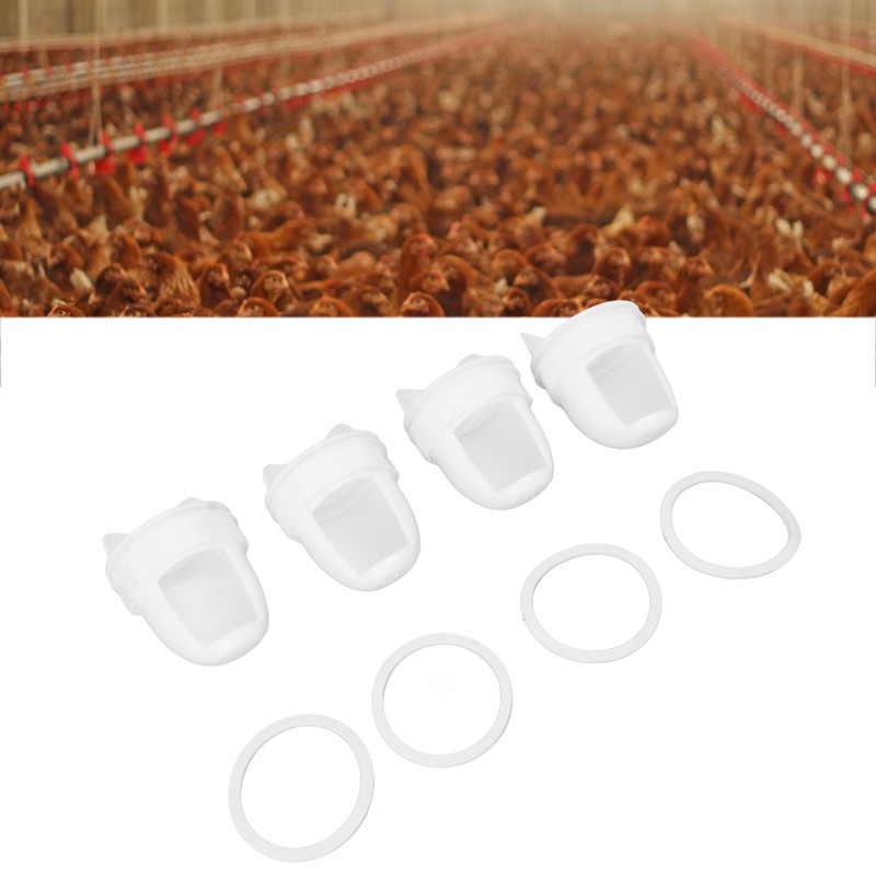Poultry Feeders Rainproof Reduce Waste Chicken Duck DIY Gravity Feeder