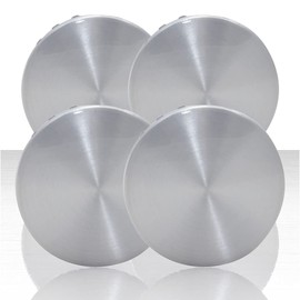 Auto Reflections Set of 4 3.25" Center Caps for 2014-2025 GMC Sierra 1500 - Brushed Aluminum