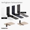 HOLZBRINK HLR-L-200-9016 Metal Shelf Brackets for Wall Shelf Brackets White