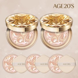 Age 2 Waterless 에이지투웨니스 에센스커버팩트 로얄 골드 실속구성 Age 20's Essence Cover Pact Royal Gold Value Set