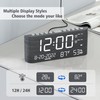 Mesqool Digital Alarm Clock, with Calendar Temperature and Humidity, Loud