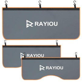 RAYIOU 3Pcs Fender Covers for Mechanics, Durable Microfiber Leather, Anti-Scratch Car Fender Protector Mats for Sedan Truck or Station Wagon Automotive - Size M