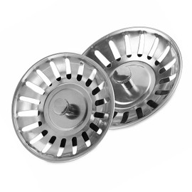 2 Pack Kitchen Sink Plug & Strainer - Universal Sink Strainers for Kitchen and Bathroom, Durable and Easy to Clean, Ideal for Food Waste & Hair Catching