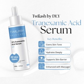 10% Tranexamic Acid Serum, Dark Spot & Hyperpigmentation Treatment Serum: Advanced Formula with 10% Tranexamic Acid, 5% Niacinamide, and Bakuchiol - 60ml*2, 4 Fl Oz