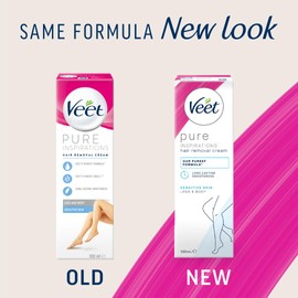 Veet 4 x 100ml Veet Hair Removal Cream for Legs & Body (Sensitive Skin)