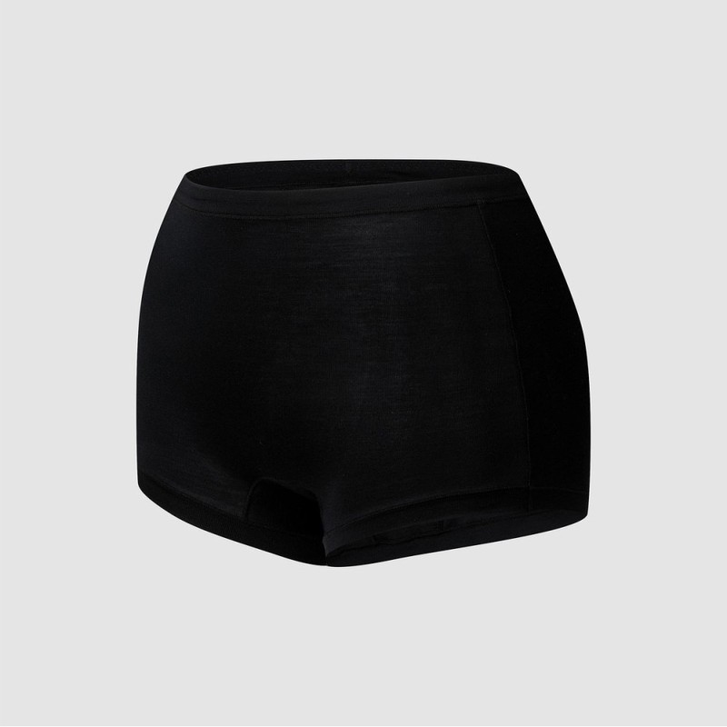 JAJU [JAJU] Women's Modal Hygienic Shorty Panty 3-Pack_Black