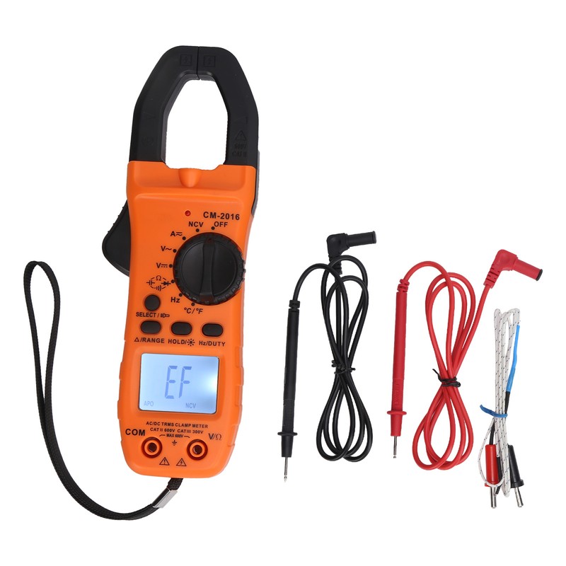 Digital Clamp Meter Multimeter AC DC NCV True RMS MultiFunction