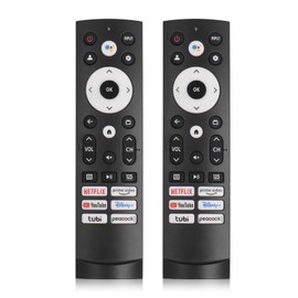 2 Pack Replacement Remote Control Compatible with Hisense Google Smart TV,for Hisense UHD 4K ULED Google TVs Series,for Hisense Mini-LED ULED 4K Google TV,for Hisense Google 4K UHD TV Series