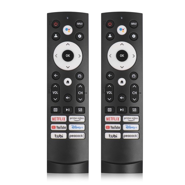 2 Pack Replacement Remote Control Compatible with Hisense Google Smart