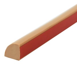 Generic Flexible Quarter Round Molding, 39 Inch Peel and Stick Rubber Quarter Round Trim Molding with Self Adhesive, Bendable Molding Trim for Wall Edge/Staircase/Cabinet Corner,39inch Light Brown