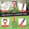 HANTOP 4-Tine Pitchfork Digging Fork Garden Fork Heavy Duty Spading