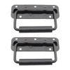 ORTAVA Pack of 2 Folding Handles, Spring-Loaded Box Handle, Cold