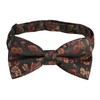 Alizeal Mens Floral Pattern Pre-tied Bow Tie, Pocket Square and