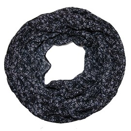 ACC women's floral silk loop scarf, floral silk scarf, tube scarf - 160 x 45 cm