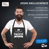 MoonWorks Funny BBQ Apron for Men with Saying Ich möchte