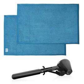 CAFEMASY Pickleball Towel Accessories 2 Pack 15.8 x 25.6 Inch Soft Cotton Gym Sport Pickleball Towels with Protein Scoop Funnel for Water Bottle Gifts for Women Men