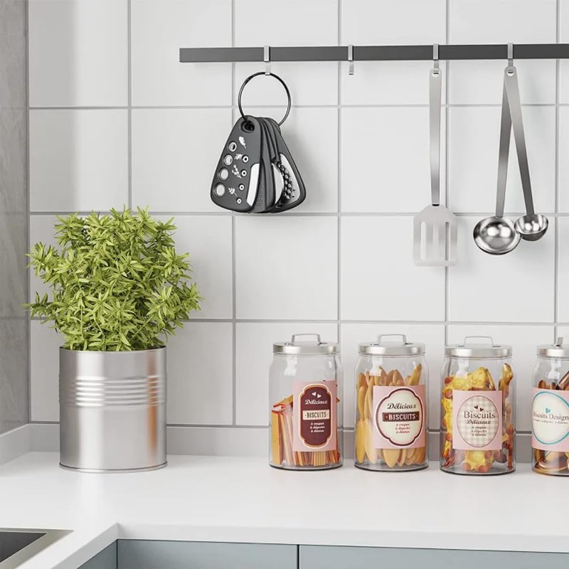 Camper Van Accessories,Camping Essentials,6 Pieces Space Saving Kitchen Accessories Vanilla