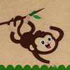 Relaxdays Storage Box Monkey Design Fabric Box for Children Foldable