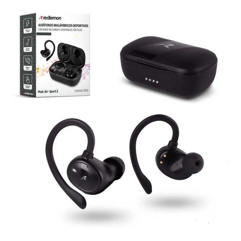 Audfonos Inalmbricos Sport In-Ear Bluetooth 5.1 Ejercicio IPX4 Base de
