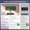 Brauthon Digital Clock Large Display, 16" Digital Wall Clocks for