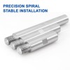 HOMESOM Stainless Steel Rotary Extension Shaft Set for Polishing Pads,Polisher,5/8"-11