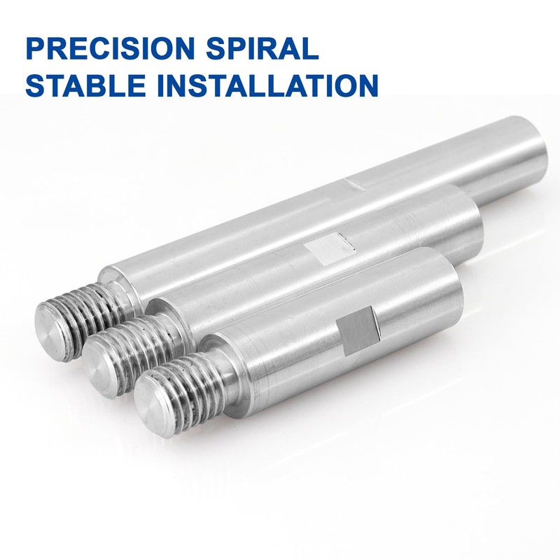 HOMESOM Stainless Steel Rotary Extension Shaft Set for Polishing Pads,Polisher,5/8"-11