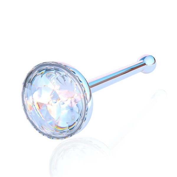 Silver Nose Stud - Delicate and Comfortable Sterling Silver Nose