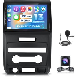 [2+64G] NHOPEEW Car Radio for Ford F150 F-150 F 150 2009-2012 - Wireless Carplay and Android Auto - 9 Inch Touchscreen Android Car Stereo with DSP/Multiple UI/GPS/WiFi/SWC + AHD Backup Camera