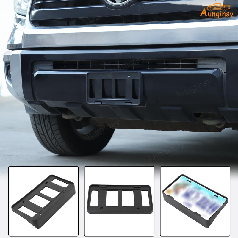 Car Front License Plate Frame Bracket Fit Toyot@ Tundra 2014-2018