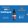 Paquete de 2 Botellas Vitamina B12 Lquida Sublingual Bioganic Vegana,