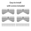4 PCS Stainless Steel Gutter Extension Hinge, Downspout Extension Flip-Up