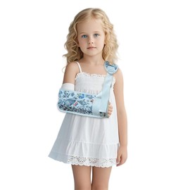 Eslinga de brazo transpirable para niños con lesiones de hombro y recuperación posterior a la cirugía, soporte de codo pediátrico para brazos rotos, diseñado para lesiones de muñeca, codo y hombro, se