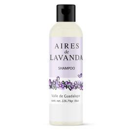 Shampoo Aires de Lavanda 240 ml (8 oz) – Aroma Natural de Lavanda – Para Cabello Normal o Graso – Limpieza Suave con Ingredientes Naturales – Sin Sulf