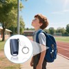 SHFGYG PU Leather Asthma Inhaler Holder Keychain Retractable Clip, Portable