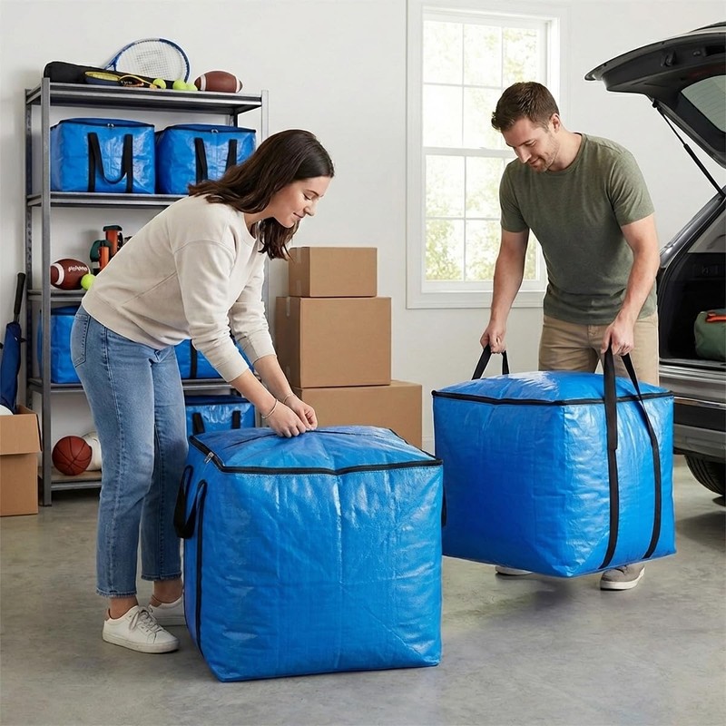 IWEIK Extra Large Storage Bag (Blue, 25"x25"x25")