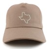 Trendy Apparel Shop Texas State Outline Unstructured 5 Panel Dad