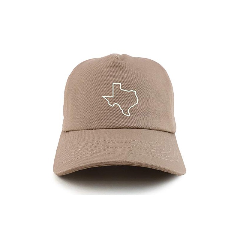 Trendy Apparel Shop Texas State Outline Unstructured 5 Panel Dad