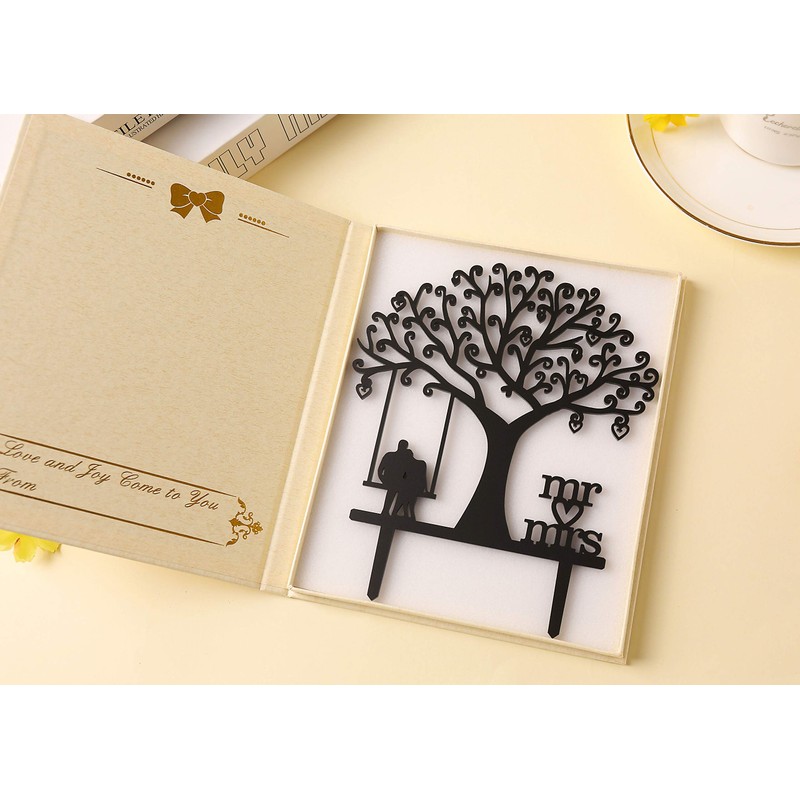 LOVENJOY Around You Romantic Wedding Cake Topper, Gift-boxed