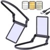 Bstsilver 2-Pack Upgrade Flexible GooseNeck 40LED Magnifier 3X Hands-Free, Detachable