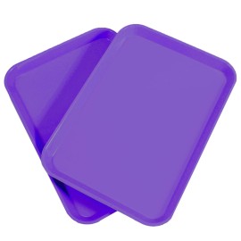 Unbranded 2p Autoclavable Dental Procedure Tray Lockable set up Flat trays Size B (Ritter) - Purple, 12