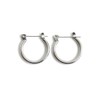 LUXSTAR Ring, Earrings, Hoop, Men's, Women's, Thin 0.08 inch (2