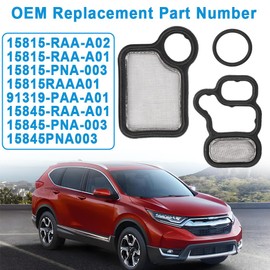 Cotonlake VVT VTEC Solenoid Gasket Valve Cover Set Spool Valve Filter Screen for Honda Accord Civic CR-V Element for Acura RDX RSX TSX 2002-2015 917-176，1PCS
