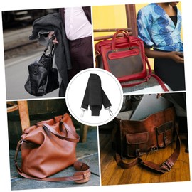 KONTONTY Adjustable Padded Shoulder Strap for Bags Luggage Briefcases with Swivel Hook Black Non- Design for Comfort for Travel and Everyday Use