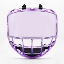Gy Hockey Full Face Shield Visor Senior Hockey Face Shield Ice Hockey Helmet Visor Adult & Youth, Anti-Scratch/Anti-Fog/Ce Certified (Revo Purple)