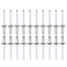 DTGN 5mm x 10mm (DXL) Blind Rivets - 25Pack - Good for Machinery Joining - 304 Stainless Steel Dome Open End Rivet